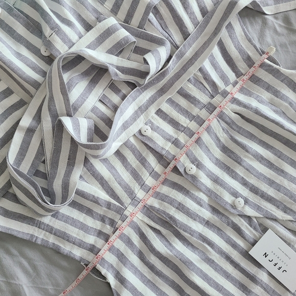 OffOn Clothing Linen Tie Belt Dress M - Picture 7 of 9